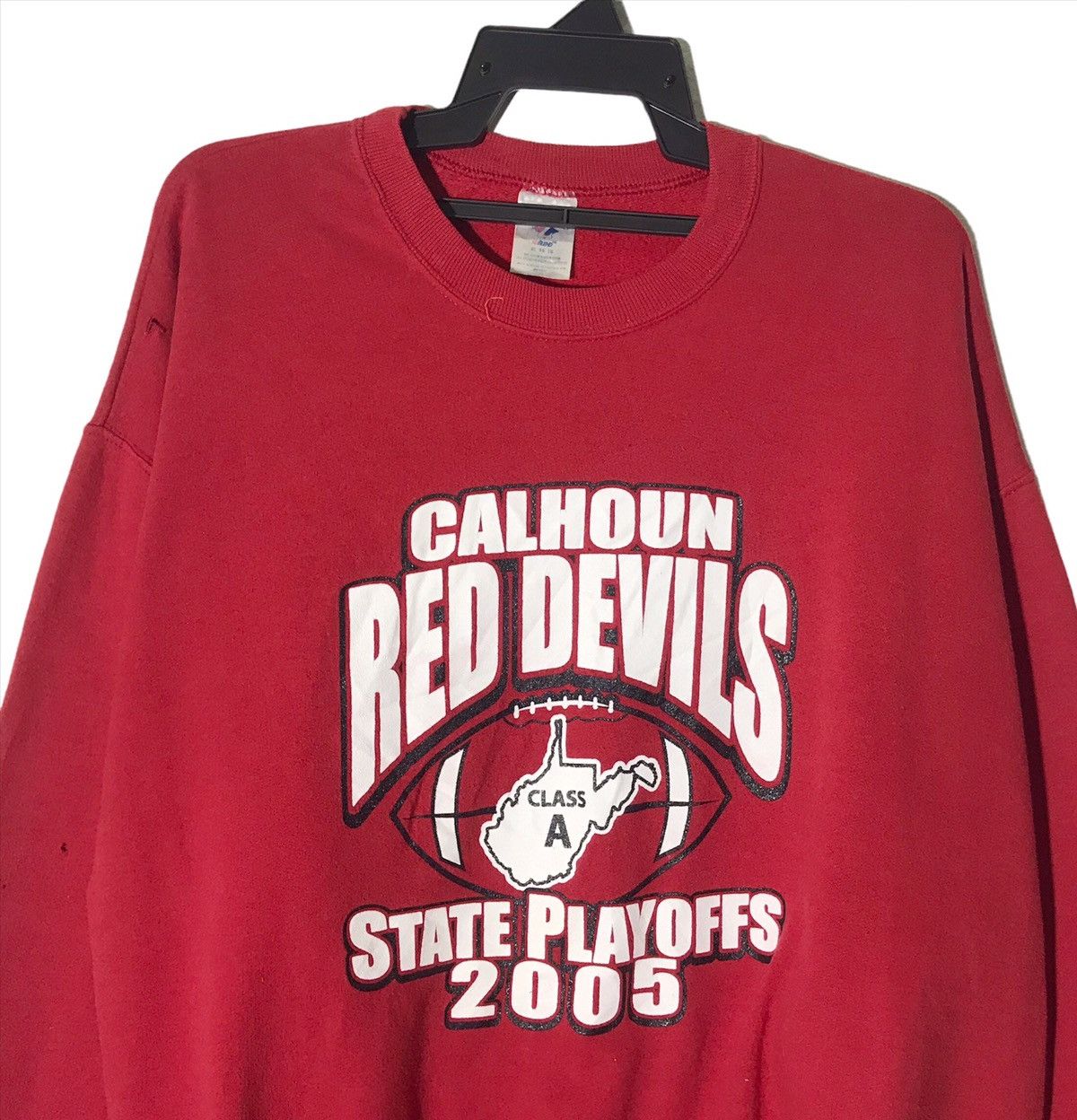 Y2k Calhoun Red devils Crewneck Sweatshirt Pullover Jumper