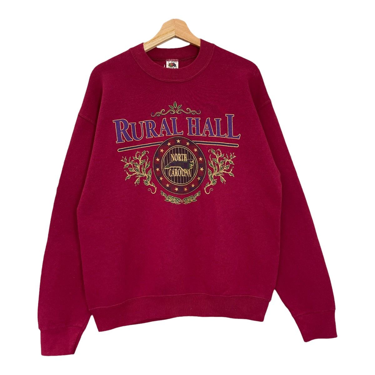 Vintage Vintage Rural Hall North Carolina Crewneck Sweatshirt Size M Size US M / EU 48-50 / 2 - 1 Thumbnail