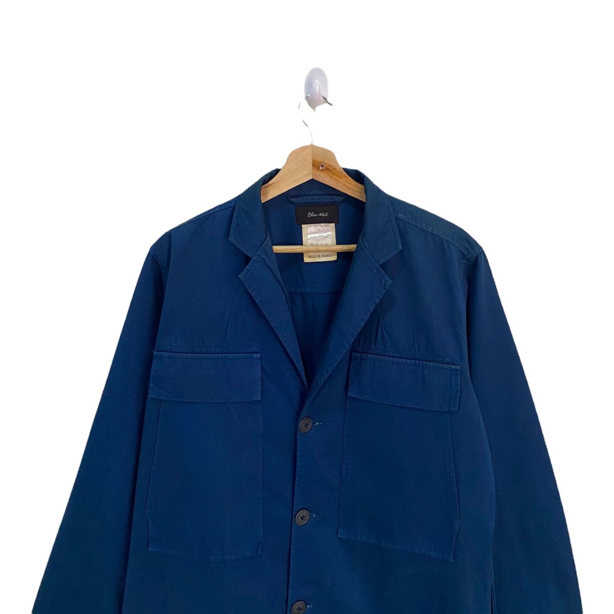Indigo × Le Laboureur × Vintage Vintage French Workwear Linen Chore Jacket Indigo Size US M / EU 48-50 / 2 - 7 Thumbnail