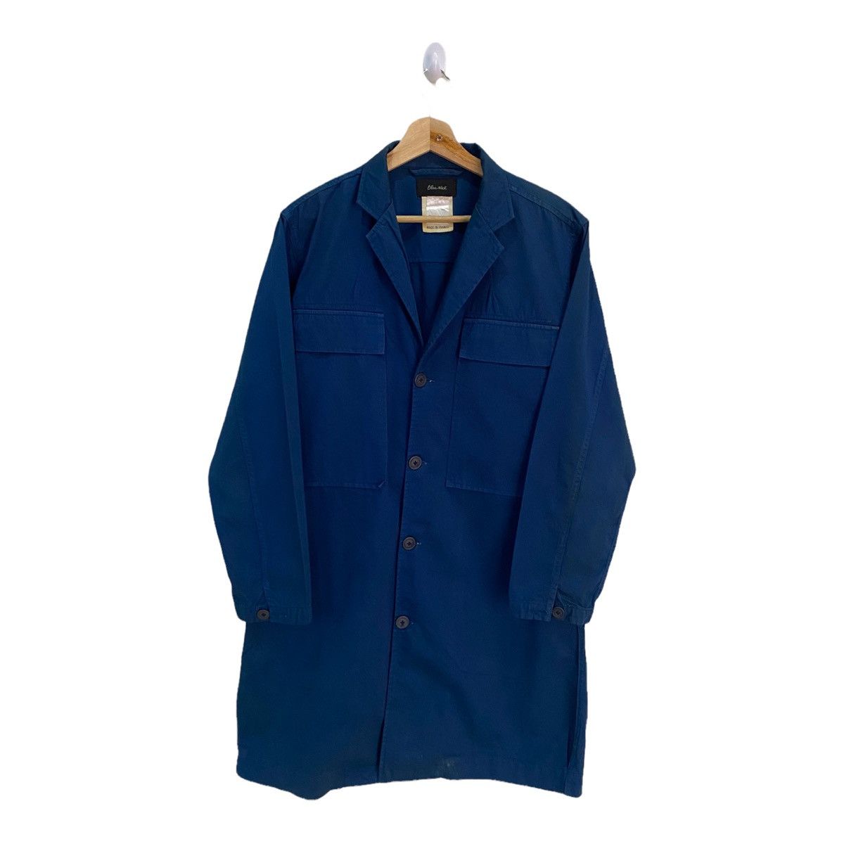 Indigo × Le Laboureur × Vintage Vintage French Workwear Linen Chore Jacket Indigo Size US M / EU 48-50 / 2 - 9 Thumbnail
