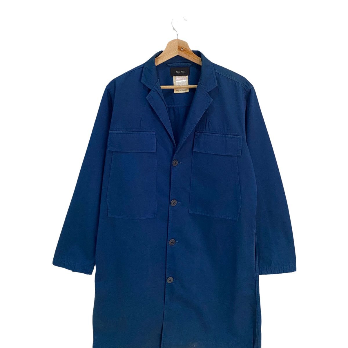 Indigo × Le Laboureur × Vintage Vintage French Workwear Linen Chore Jacket Indigo Size US M / EU 48-50 / 2 - 2 Thumbnail