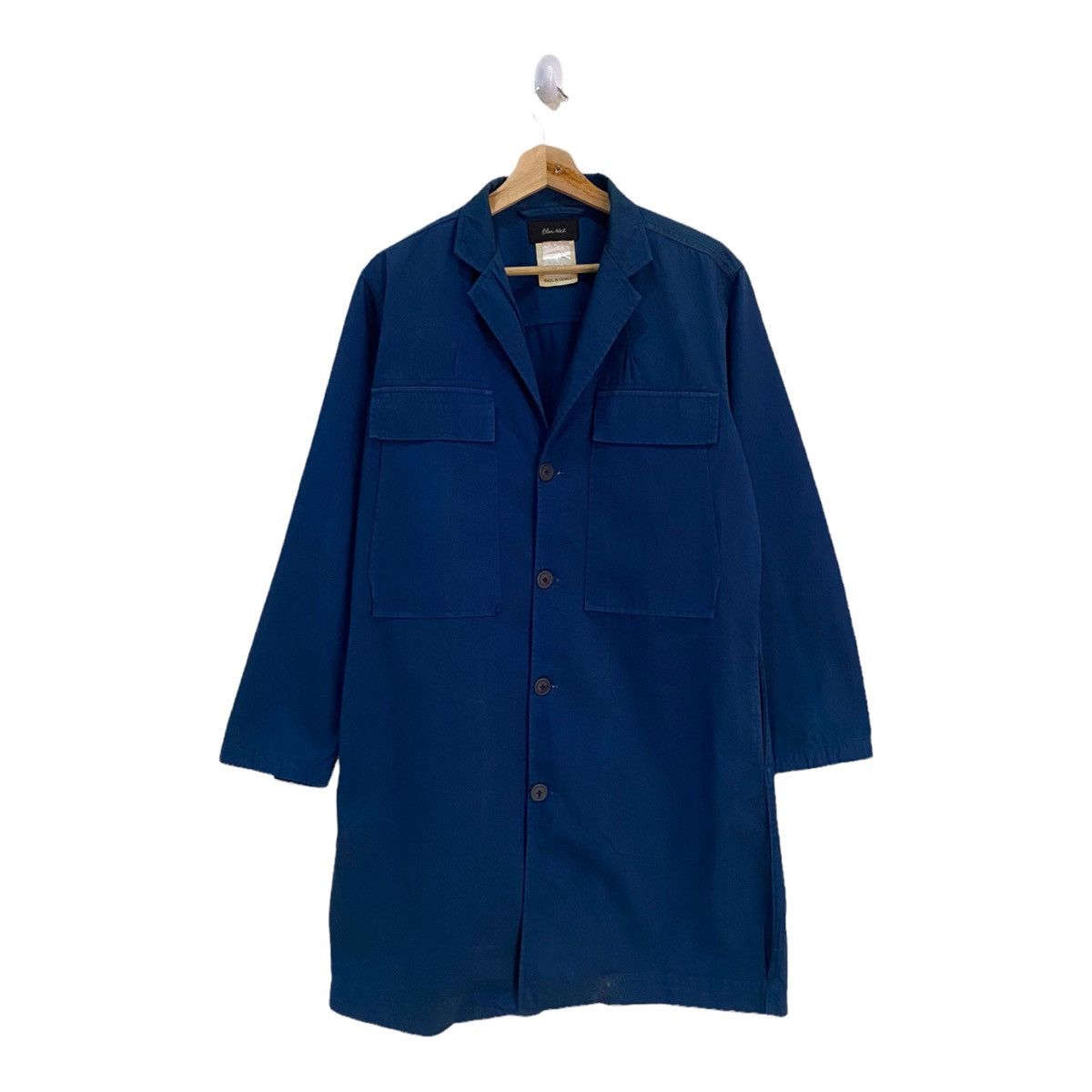 Indigo × Le Laboureur × Vintage Vintage French Workwear Linen Chore Jacket Indigo Size US M / EU 48-50 / 2 - 1 Thumbnail