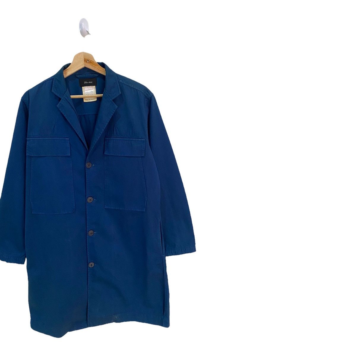 Indigo × Le Laboureur × Vintage Vintage French Workwear Linen Chore Jacket Indigo Size US M / EU 48-50 / 2 - 5 Thumbnail