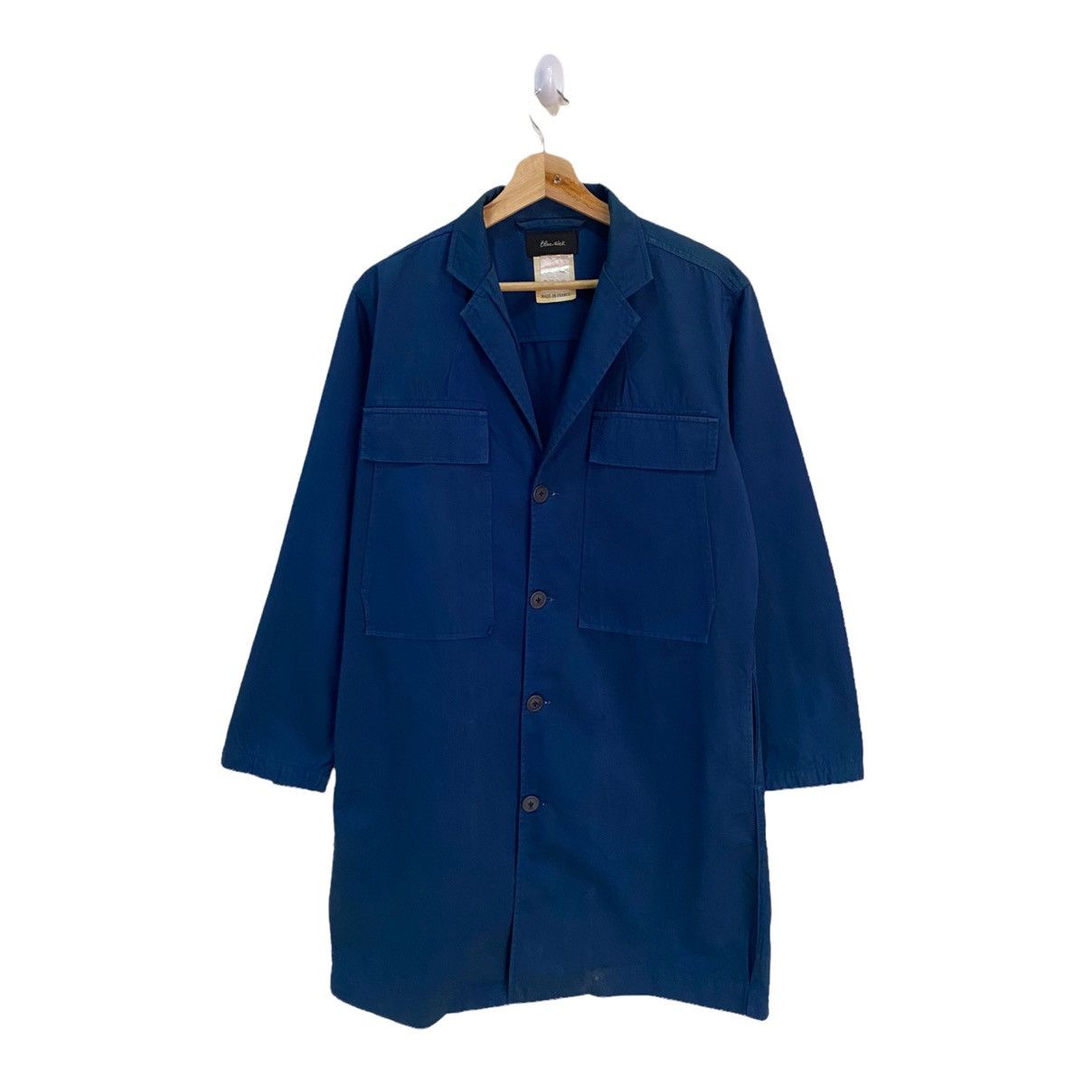 Indigo × Le Laboureur × Vintage Vintage French Workwear Linen Chore Jacket Indigo Size US M / EU 48-50 / 2 - 6 Thumbnail