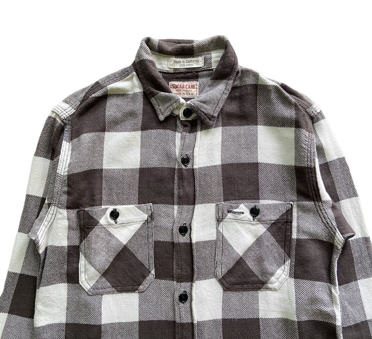 Sugar Cane Vintage Sugar Cane Flannel Shirt Size US M / EU 48-50 / 2 - 2 Thumbnail