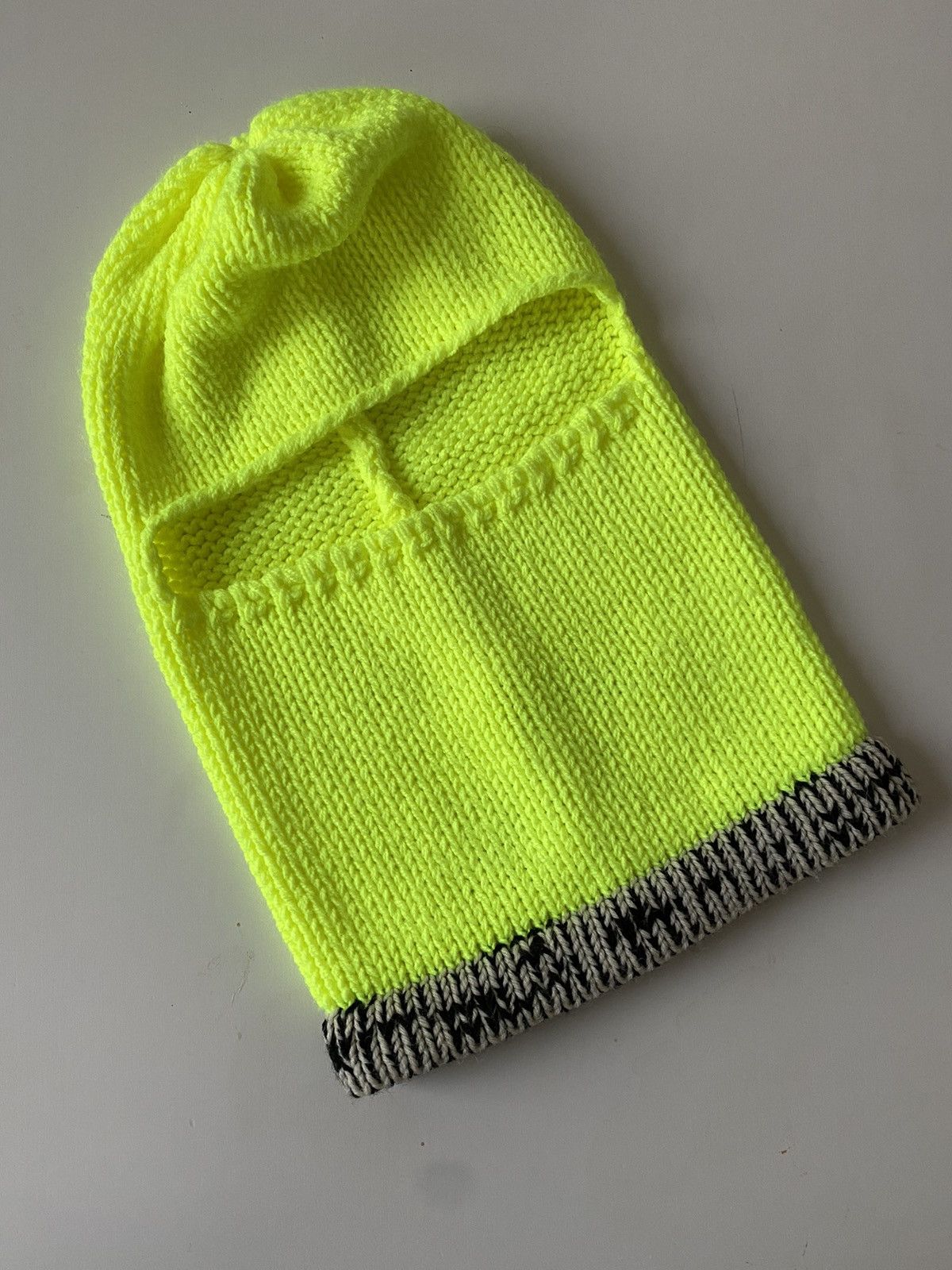 Calvin Klein 205W39NYC Neon Logo Knitted Balaclava Raf Simons Size ONE SIZE - 1 Thumbnail
