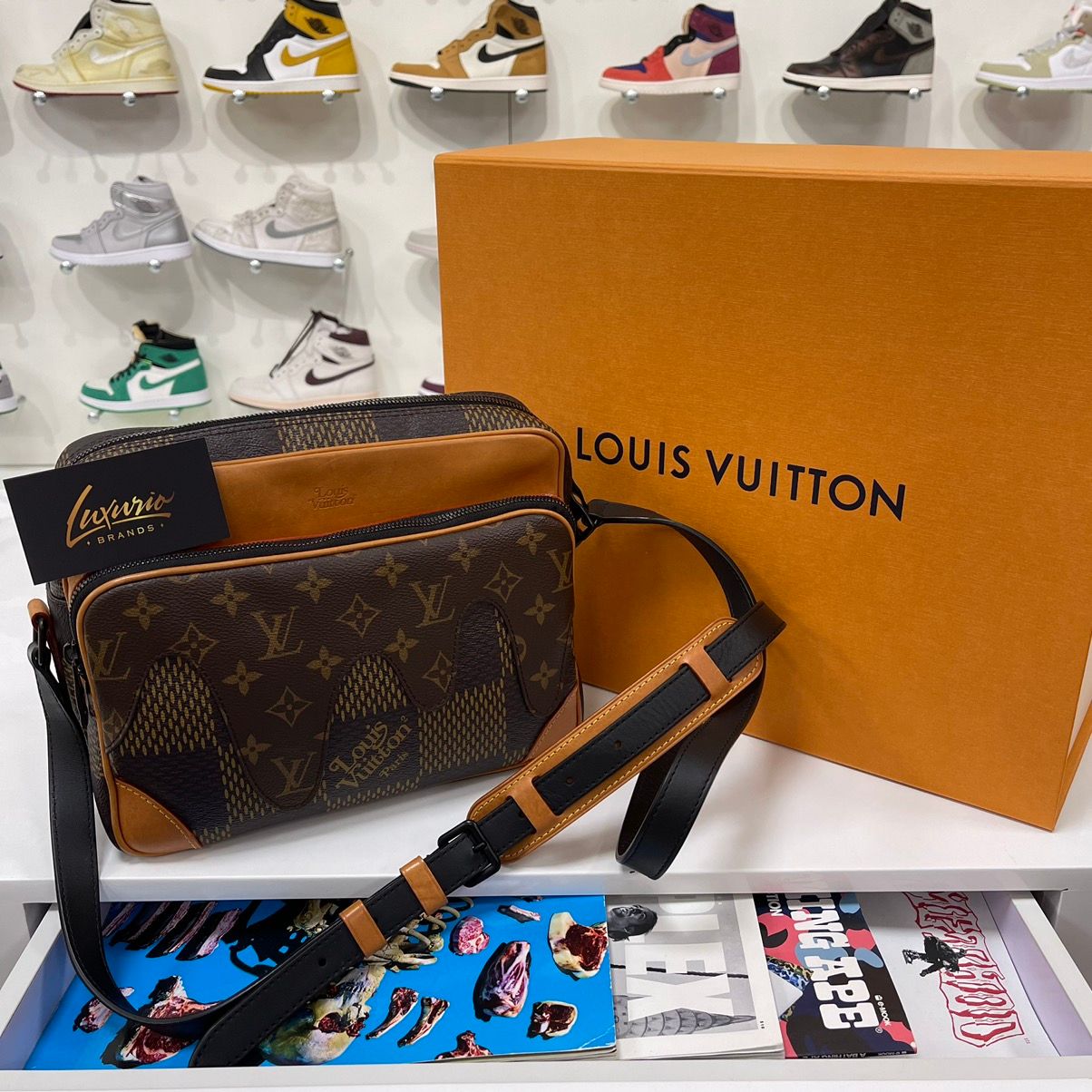 Louis Vuitton x Nigo Sunglasses Case Damier Ebene Giant Brown in Coated  Canvas - US
