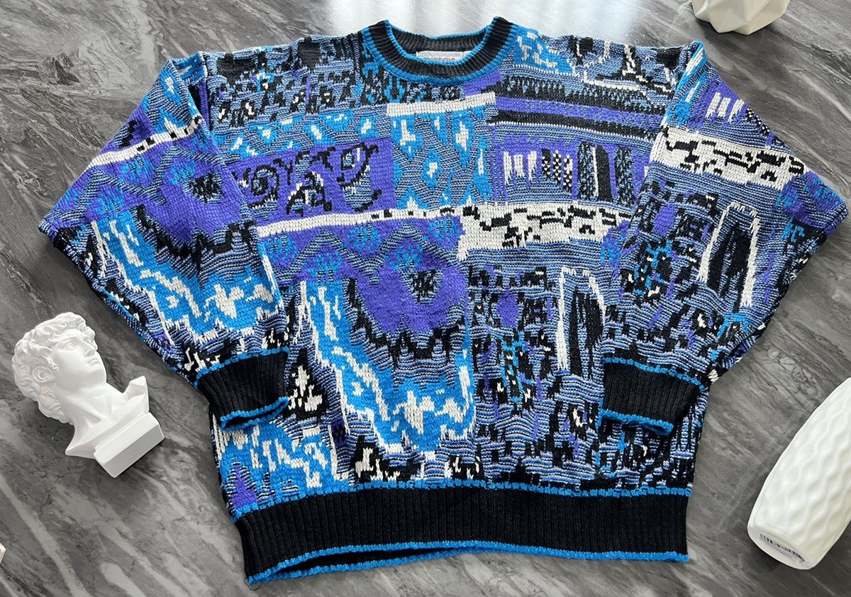 Vintage McGregor Sweater Embroider Blue Size US XL / EU 56 / 4 - 2 Thumbnail