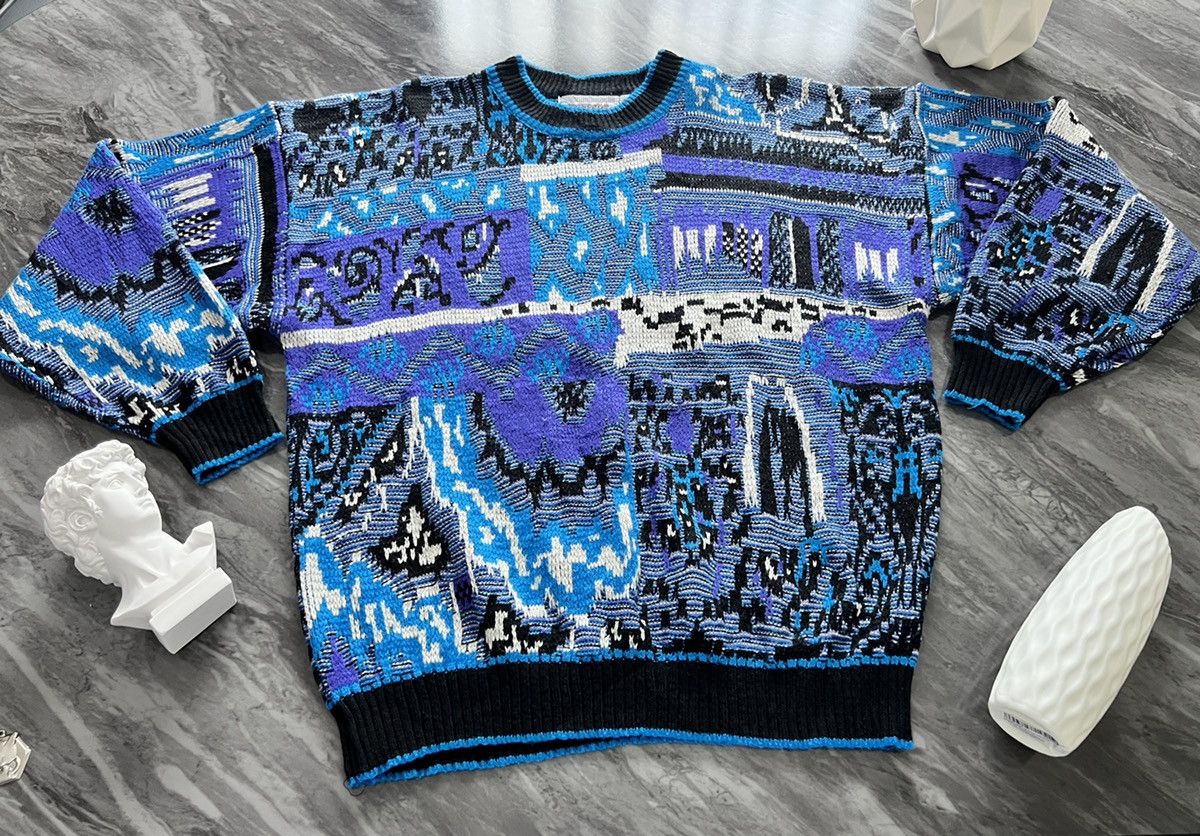 Vintage McGregor Sweater Embroider Blue Size US XL / EU 56 / 4 - 1 Thumbnail