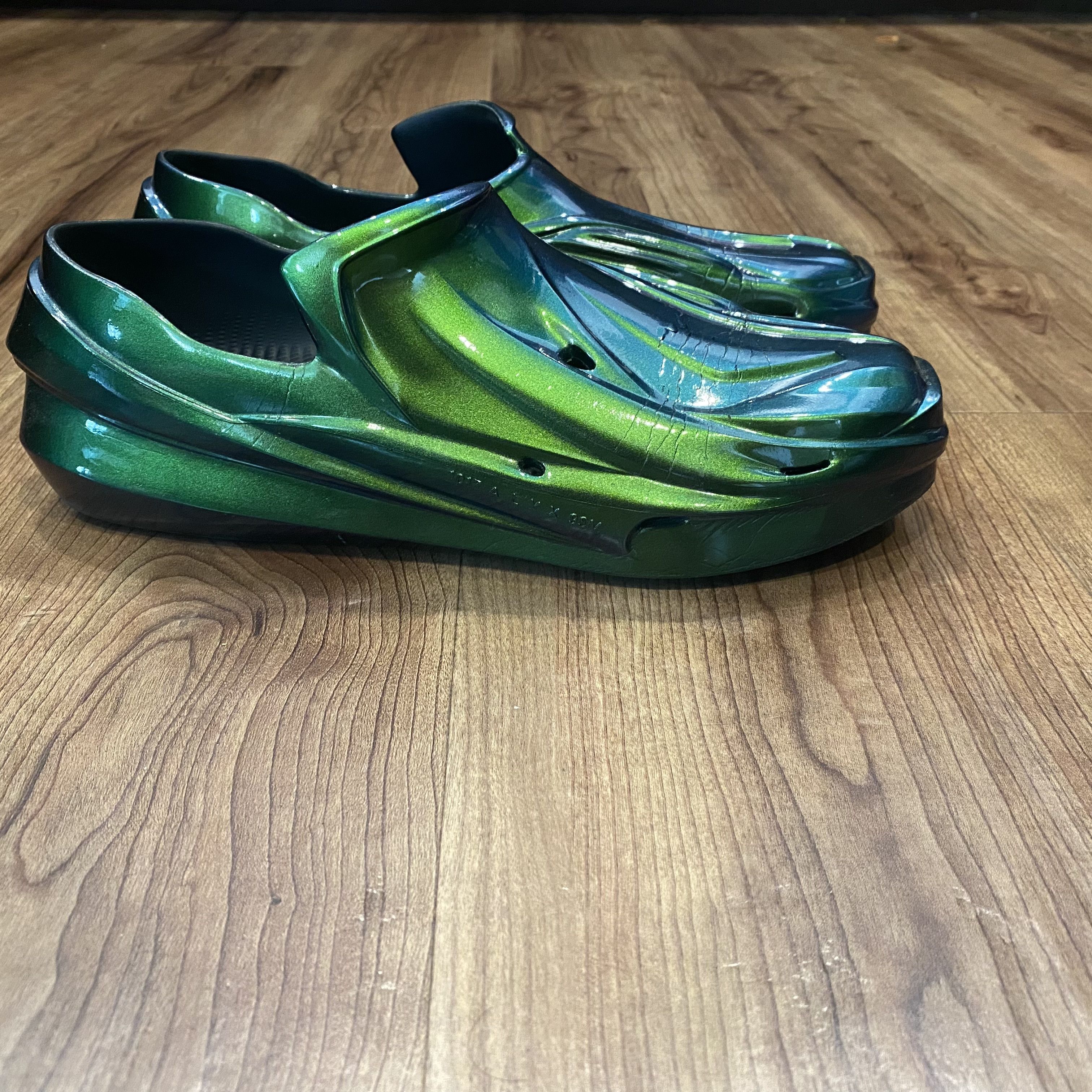 1017 ALYX 9SM × Alyx Mono Slip On “Iridescent Green” | Grailed
