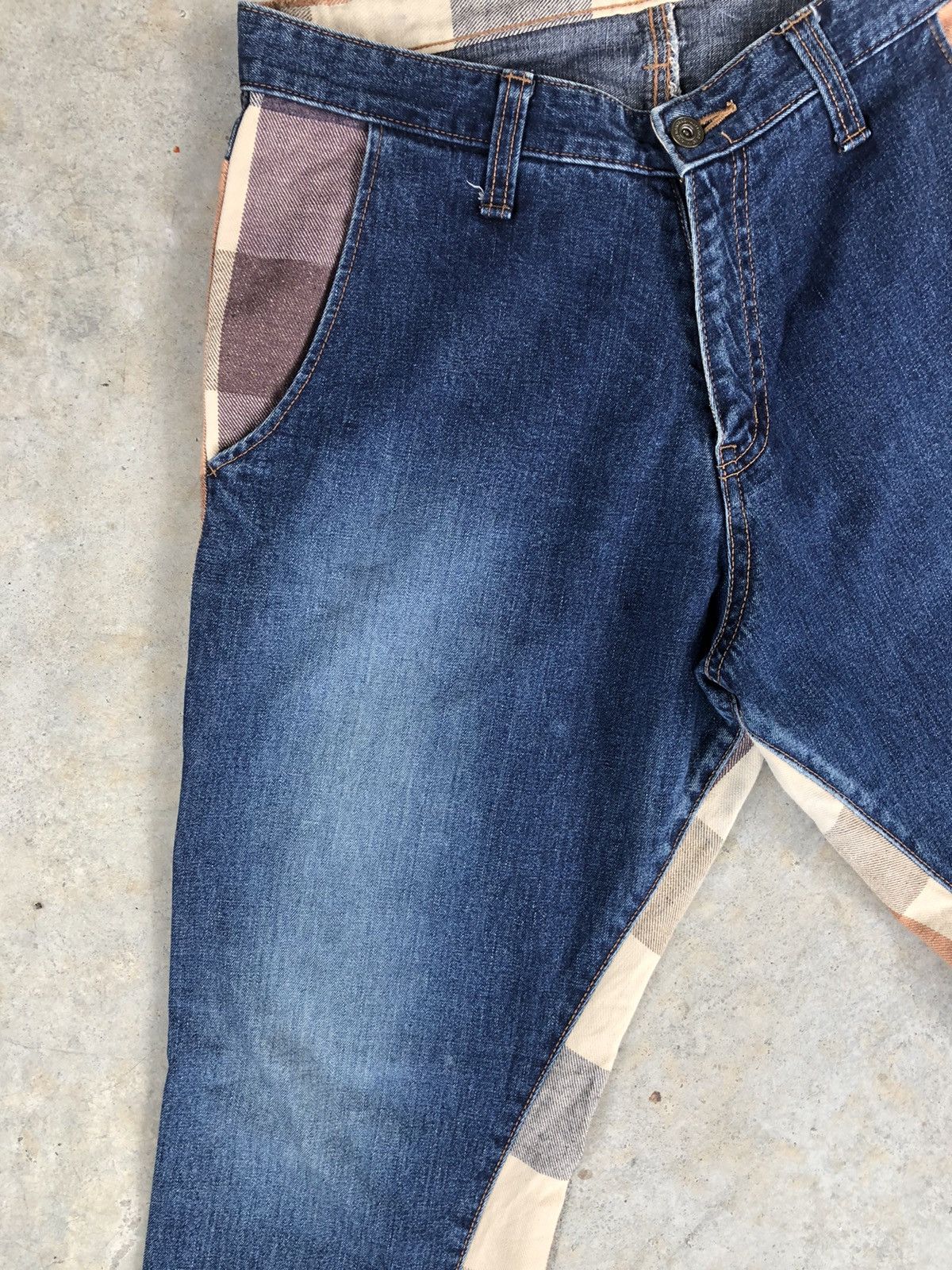 Japanese Brand Rare Ray Cassin Plaid Jeans Made in japan Size US 31 - 3 Thumbnail
