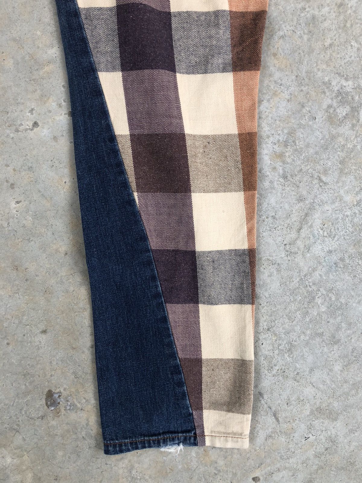 Japanese Brand Rare Ray Cassin Plaid Jeans Made in japan Size US 31 - 12 Thumbnail