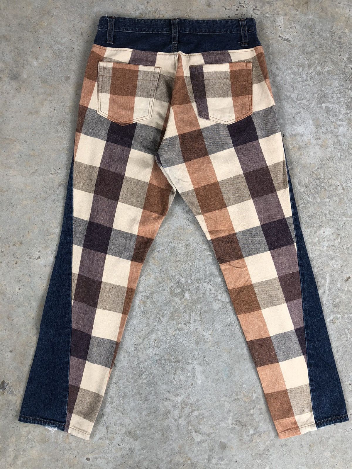 Japanese Brand Rare Ray Cassin Plaid Jeans Made in japan Size US 31 - 2 Thumbnail