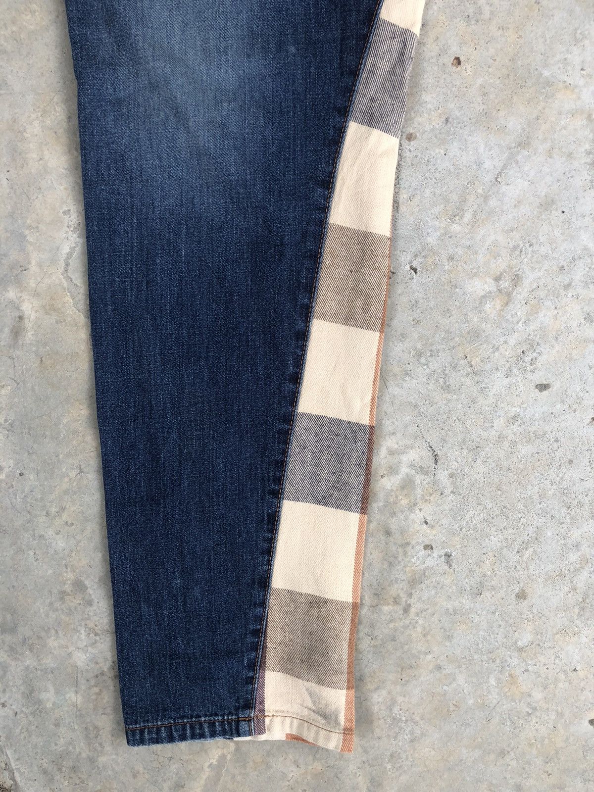Japanese Brand Rare Ray Cassin Plaid Jeans Made in japan Size US 31 - 5 Thumbnail