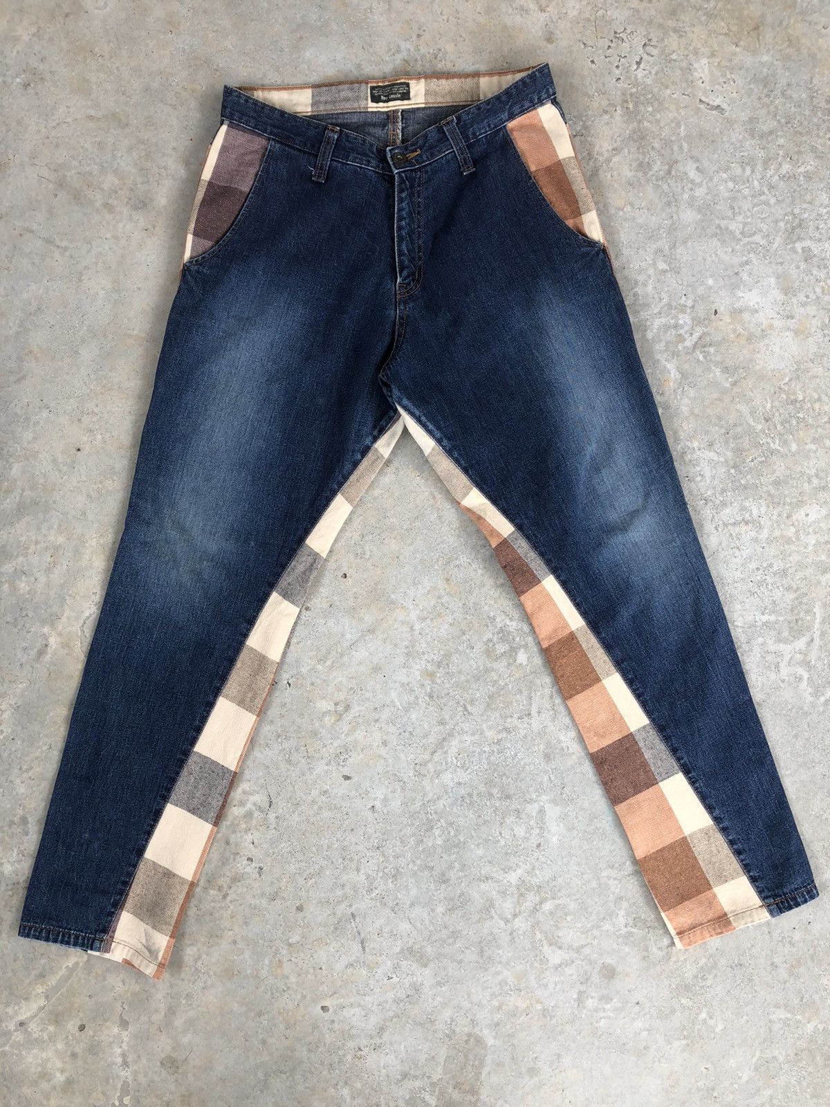 Japanese Brand Rare Ray Cassin Plaid Jeans Made in japan Size US 31 - 1 Thumbnail