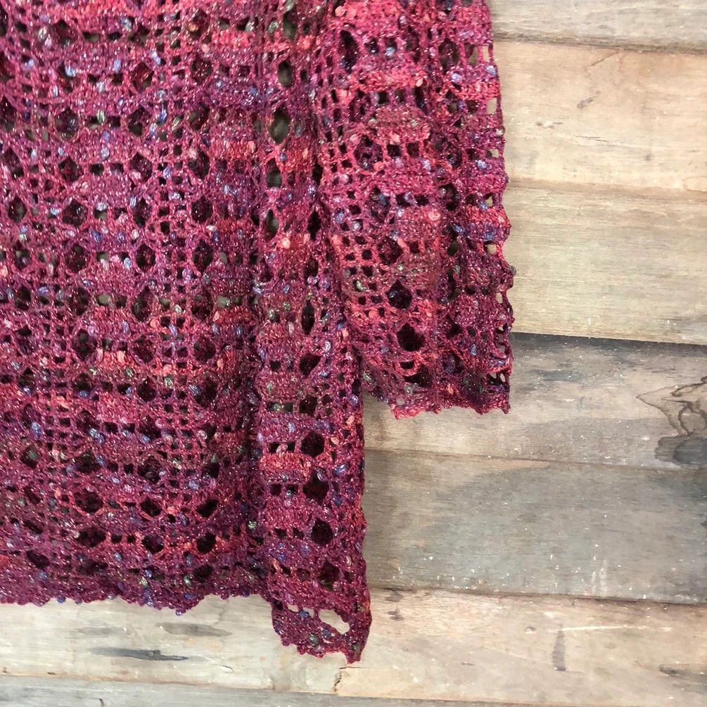 Vintage Japanese Brand crochet Purple Knitwear #H053 Size US S / EU 44-46 / 1 - 5 Thumbnail