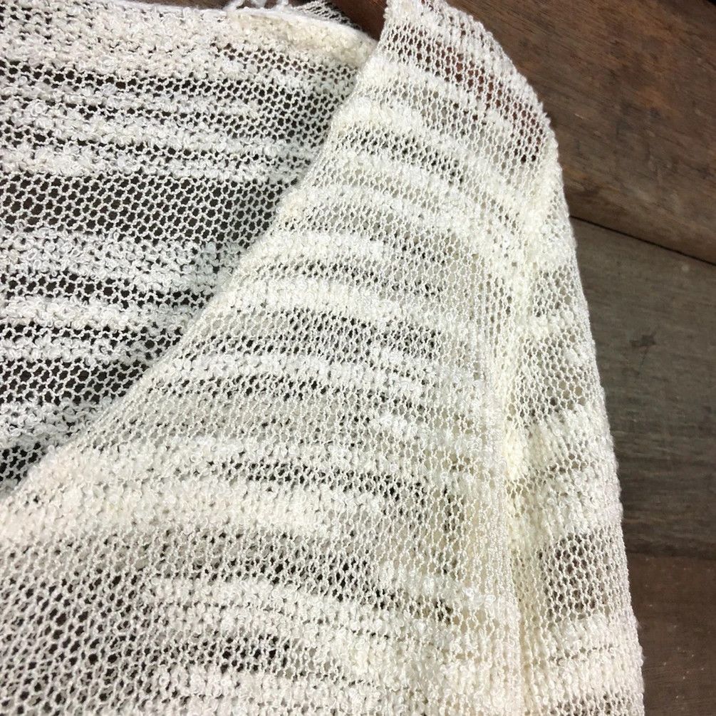 Homespun Knitwear Love Junkie Cream crochet sexy Knitwear #H023 Size US M / EU 48-50 / 2 - 7 Thumbnail