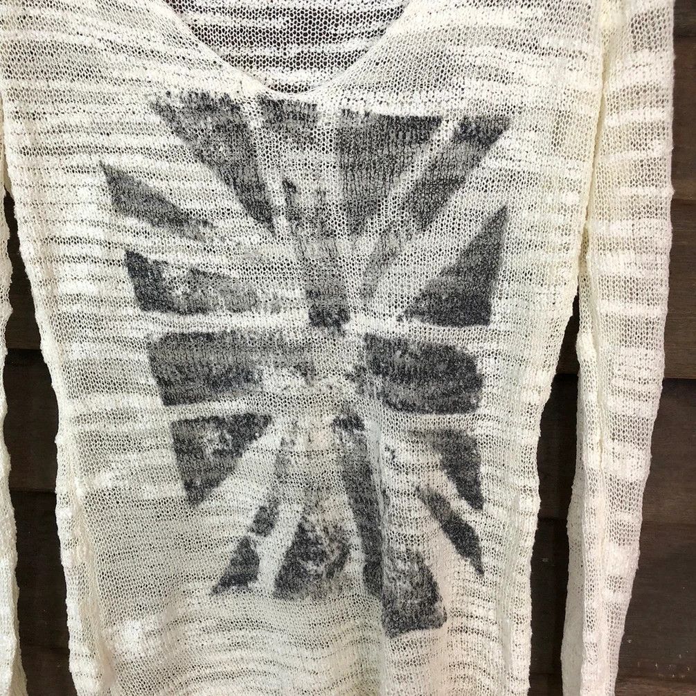 Homespun Knitwear Love Junkie Cream crochet sexy Knitwear #H023 Size US M / EU 48-50 / 2 - 6 Thumbnail