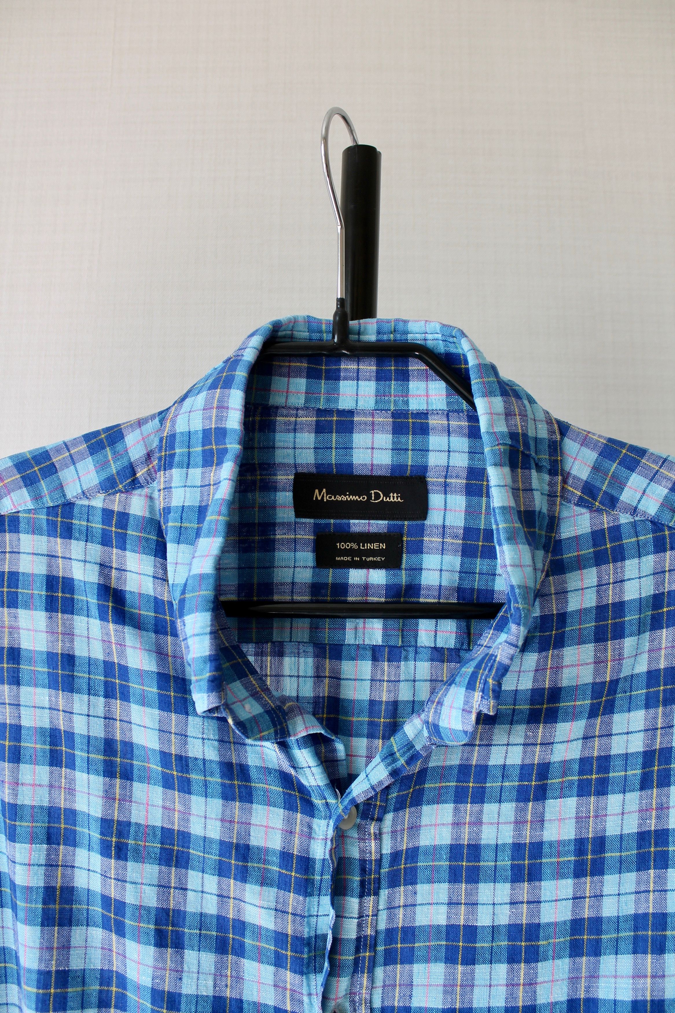 Massimo Dutti massimo dutti checkered linen shirt L-XL Size US L / EU 52-54 / 3 - 2 Thumbnail