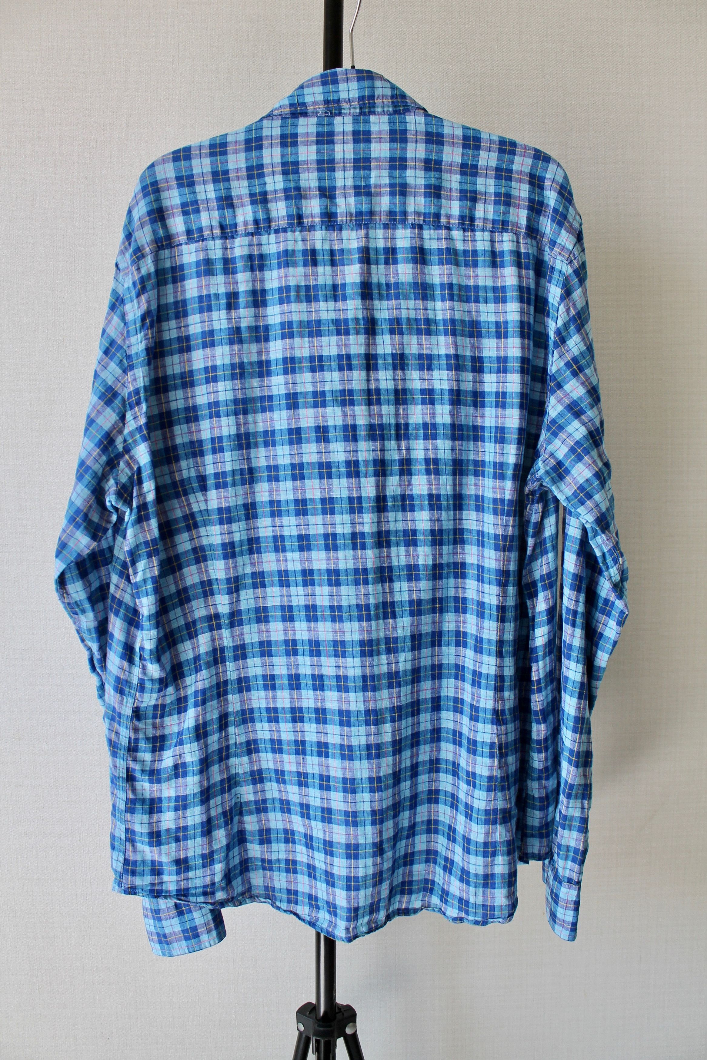 Massimo Dutti massimo dutti checkered linen shirt L-XL Size US L / EU 52-54 / 3 - 4 Thumbnail