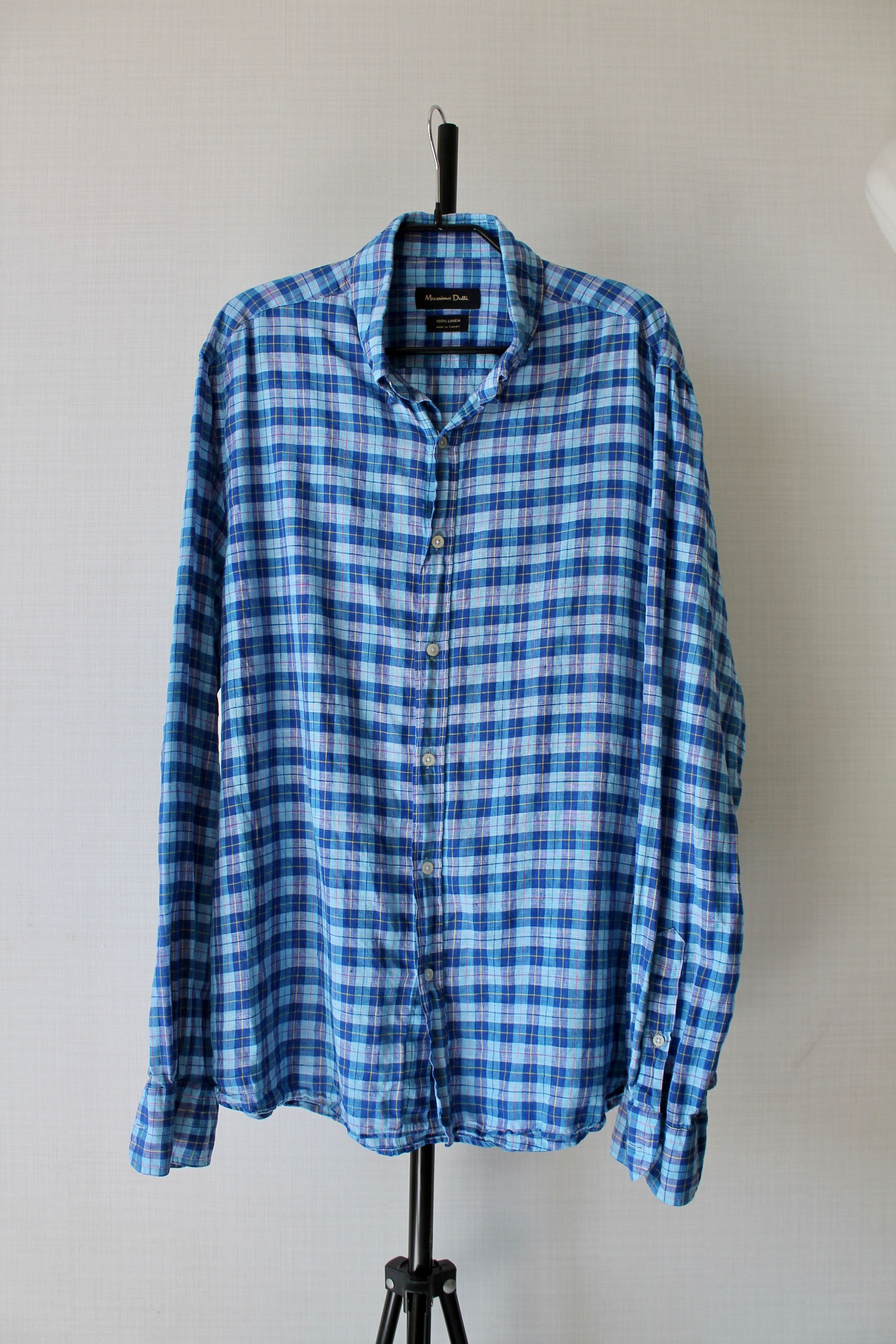 Massimo Dutti massimo dutti checkered linen shirt L-XL Size US L / EU 52-54 / 3 - 1 Thumbnail