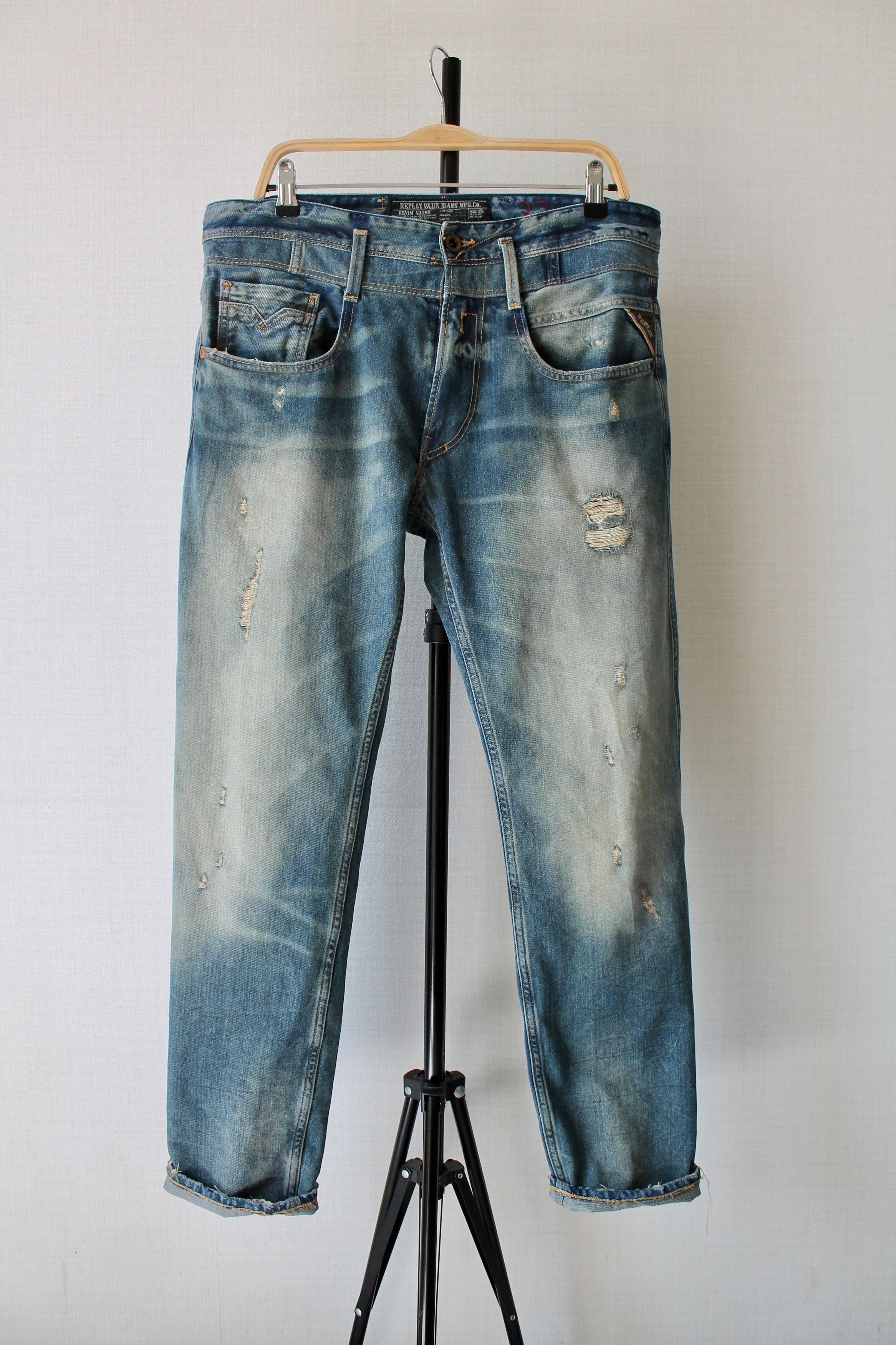 Replay Replay denim faded pants jeans slim fit Size US 34 / EU 50 - 2 Thumbnail
