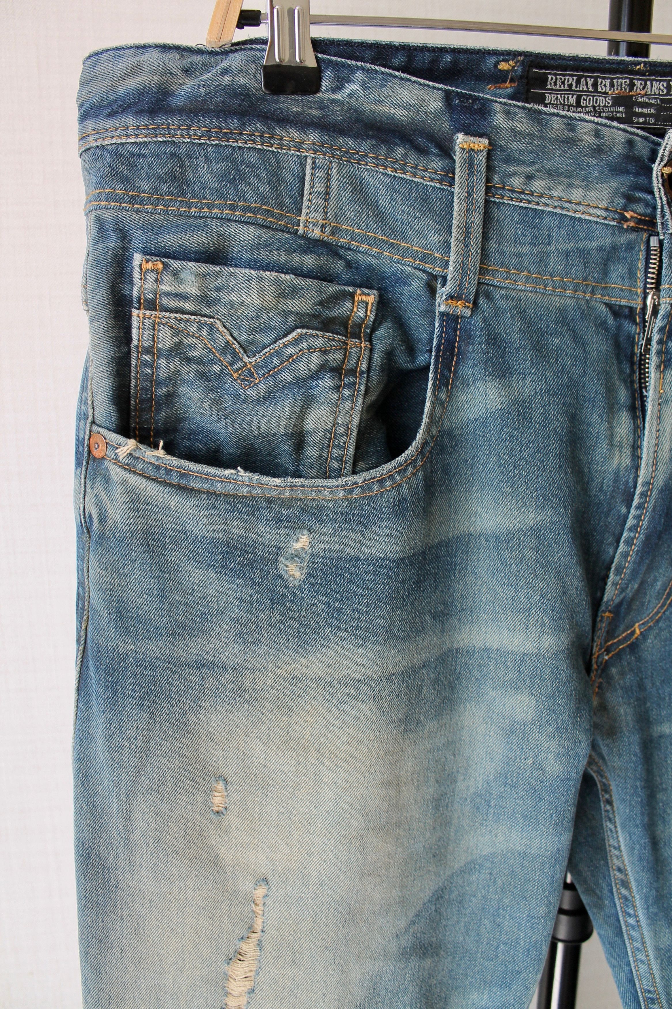 Replay Replay denim faded pants jeans slim fit Size US 34 / EU 50 - 5 Thumbnail