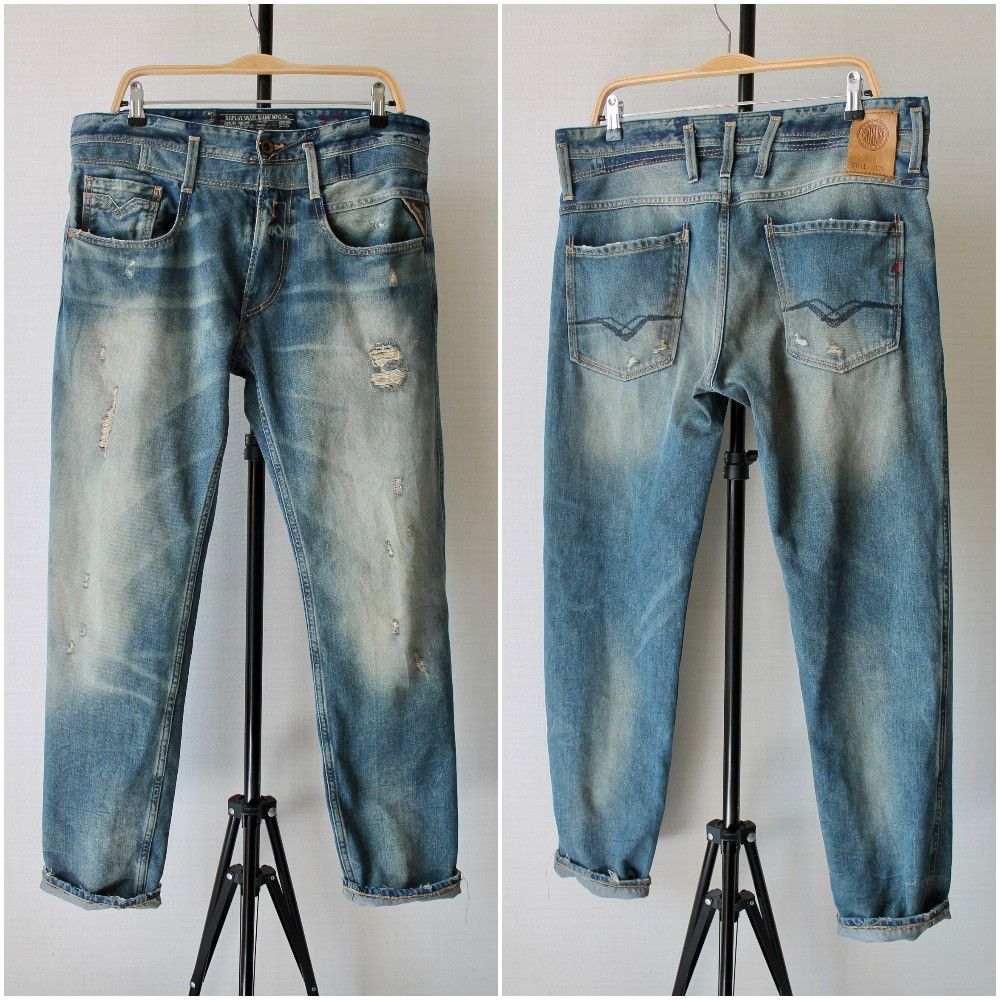 Replay Replay denim faded pants jeans slim fit Size US 34 / EU 50 - 1 Thumbnail