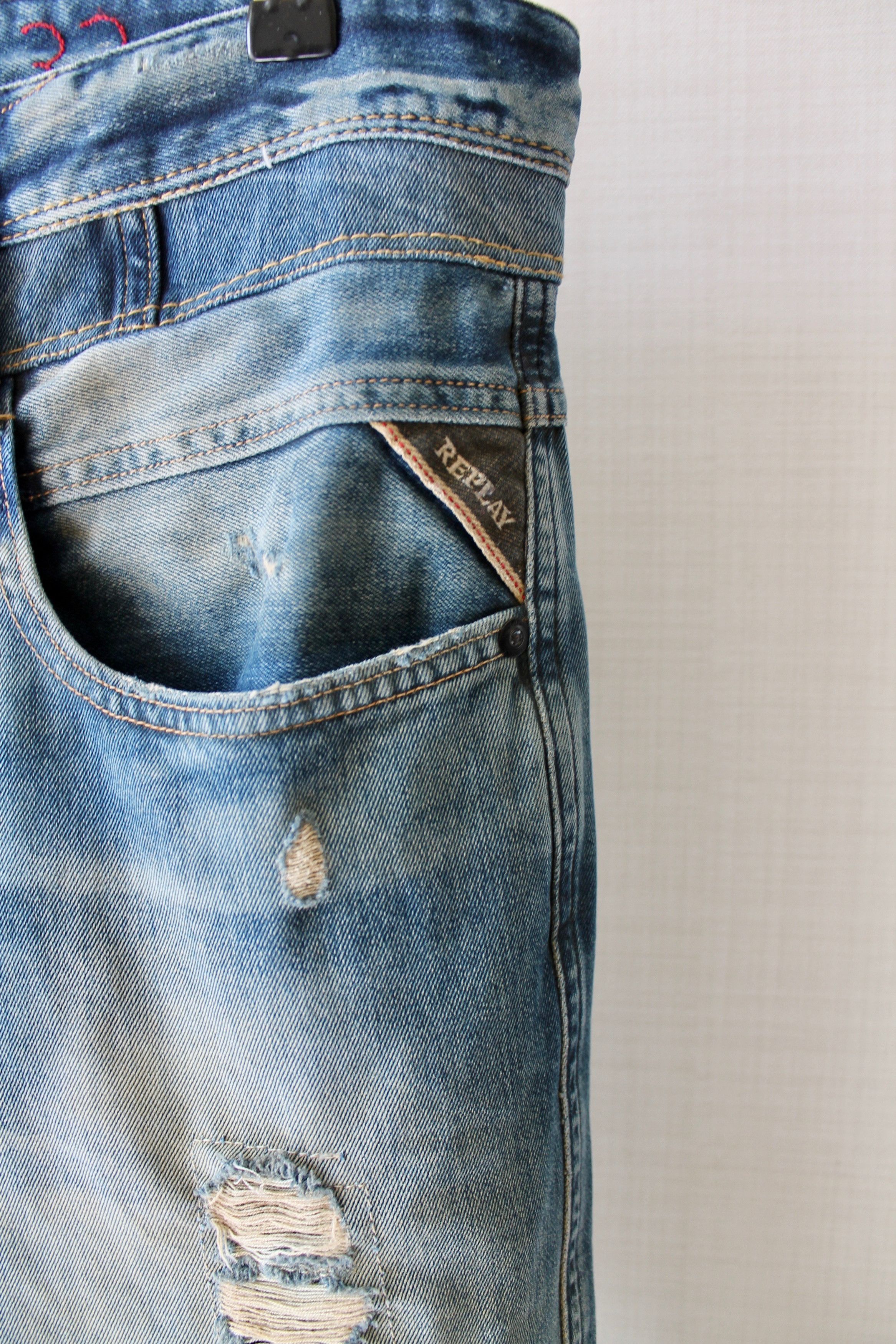 Replay Replay denim faded pants jeans slim fit Size US 34 / EU 50 - 4 Thumbnail