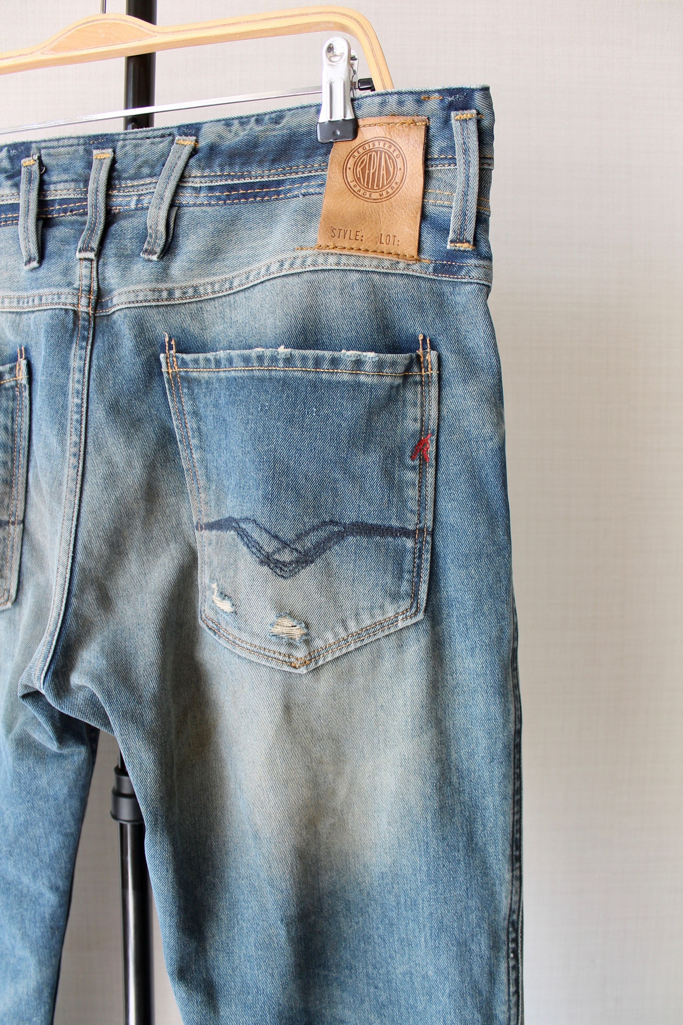Replay Replay denim faded pants jeans slim fit Size US 34 / EU 50 - 8 Thumbnail