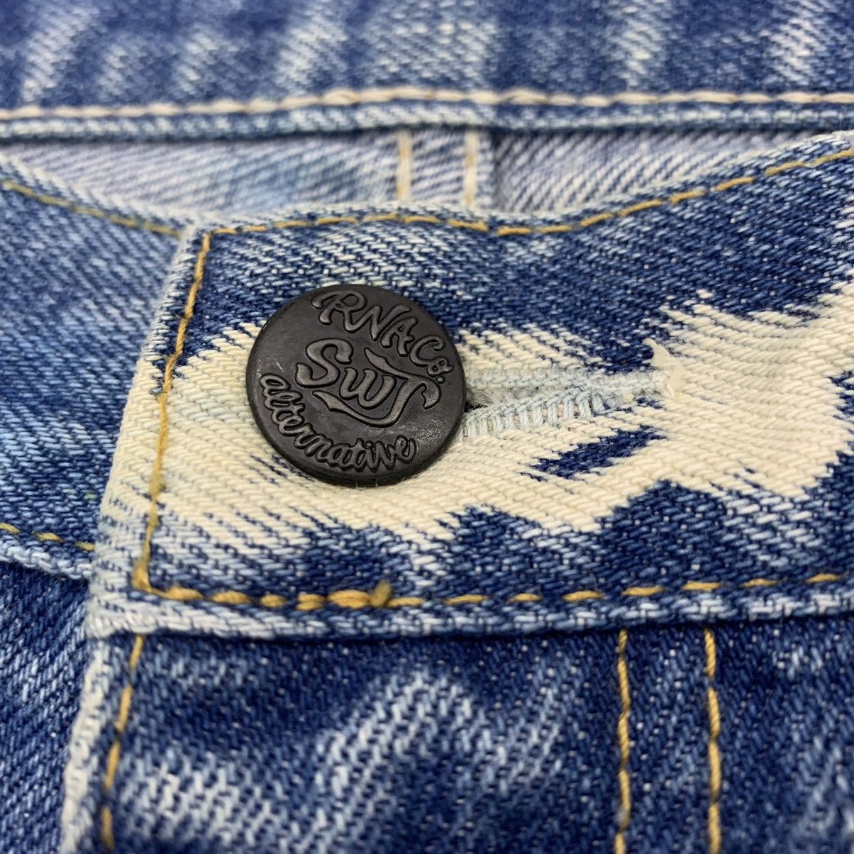 Japanese Brand RNA Inc American Flag Style Distressed Jeans Size US 34 / EU 50 - 14 Thumbnail