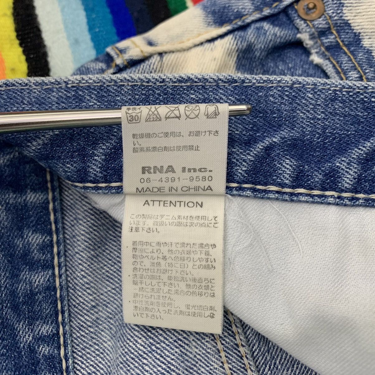 Japanese Brand RNA Inc American Flag Style Distressed Jeans Size US 34 / EU 50 - 17 Thumbnail