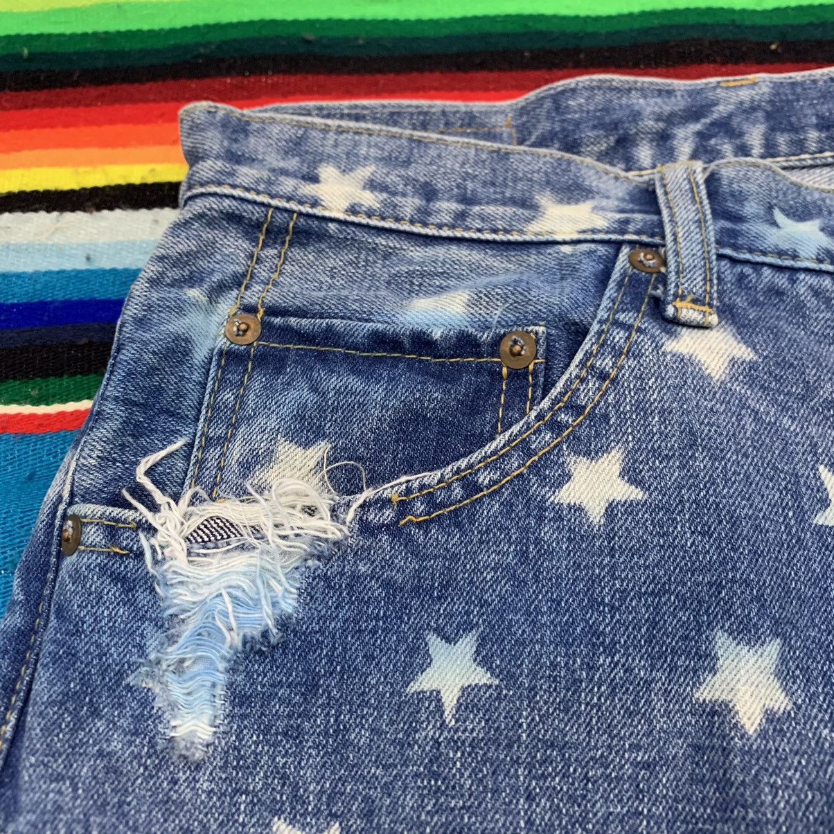 Japanese Brand RNA Inc American Flag Style Distressed Jeans Size US 34 / EU 50 - 8 Thumbnail