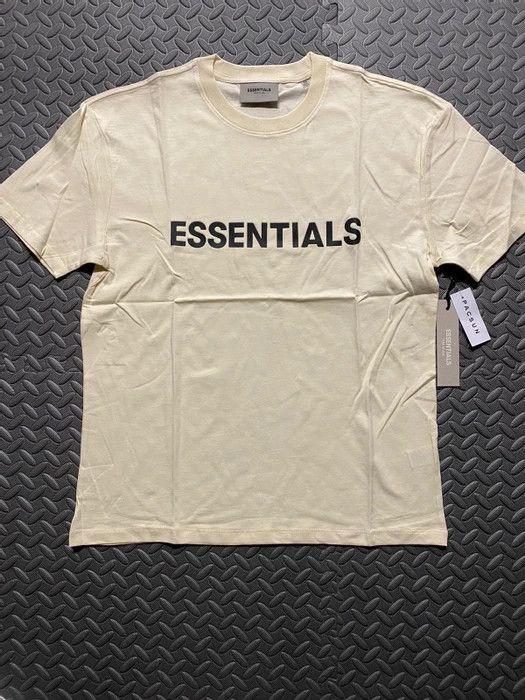 image of Fear Of God Essentials Cream Tee Size M, Men's