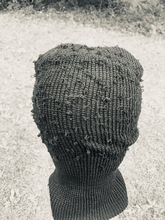 Custom Distressed balaclava/ ski mask | Grailed