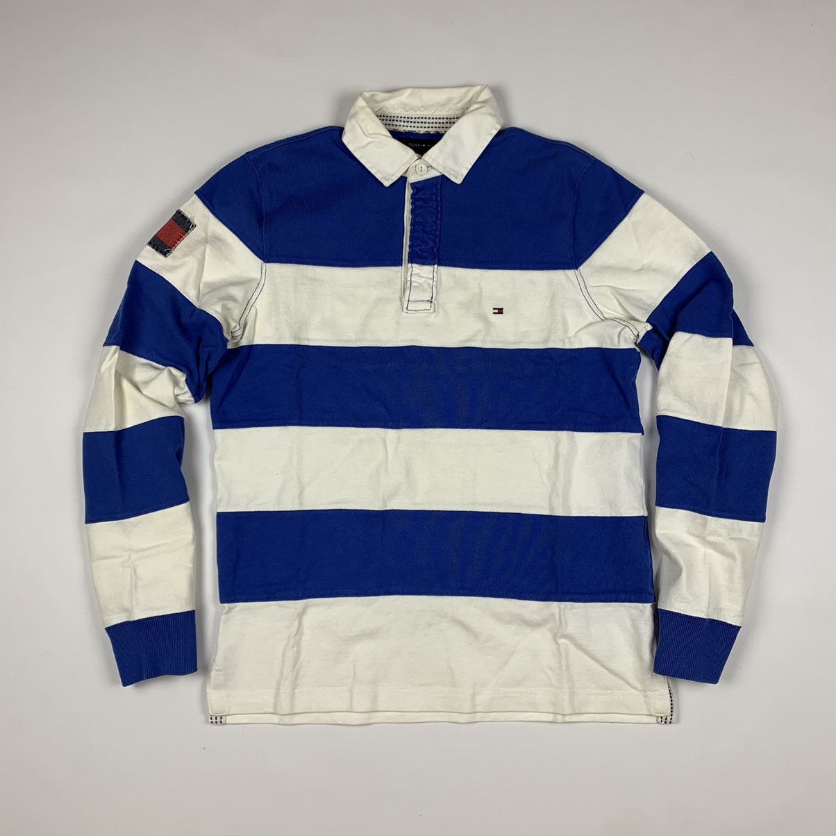 Vintage Vintage Tommy Hilfiger striped rugby | Grailed