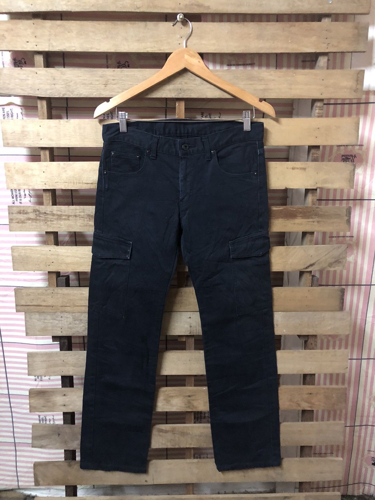 Neighborhood Neighborhood Spnarrow 2002 Denim Cargo Pant Size US 32 / EU 48 - 2 Thumbnail