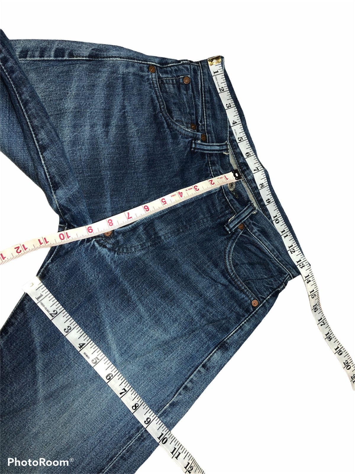 EVISU BLUE SELVEDGE DENIM