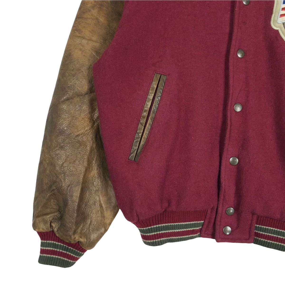 O'Neill × Vintage Vintage 90s O’neill Wool Leather Varsity Jacket Big Logo Size US XL / EU 56 / 4 - 3 Thumbnail