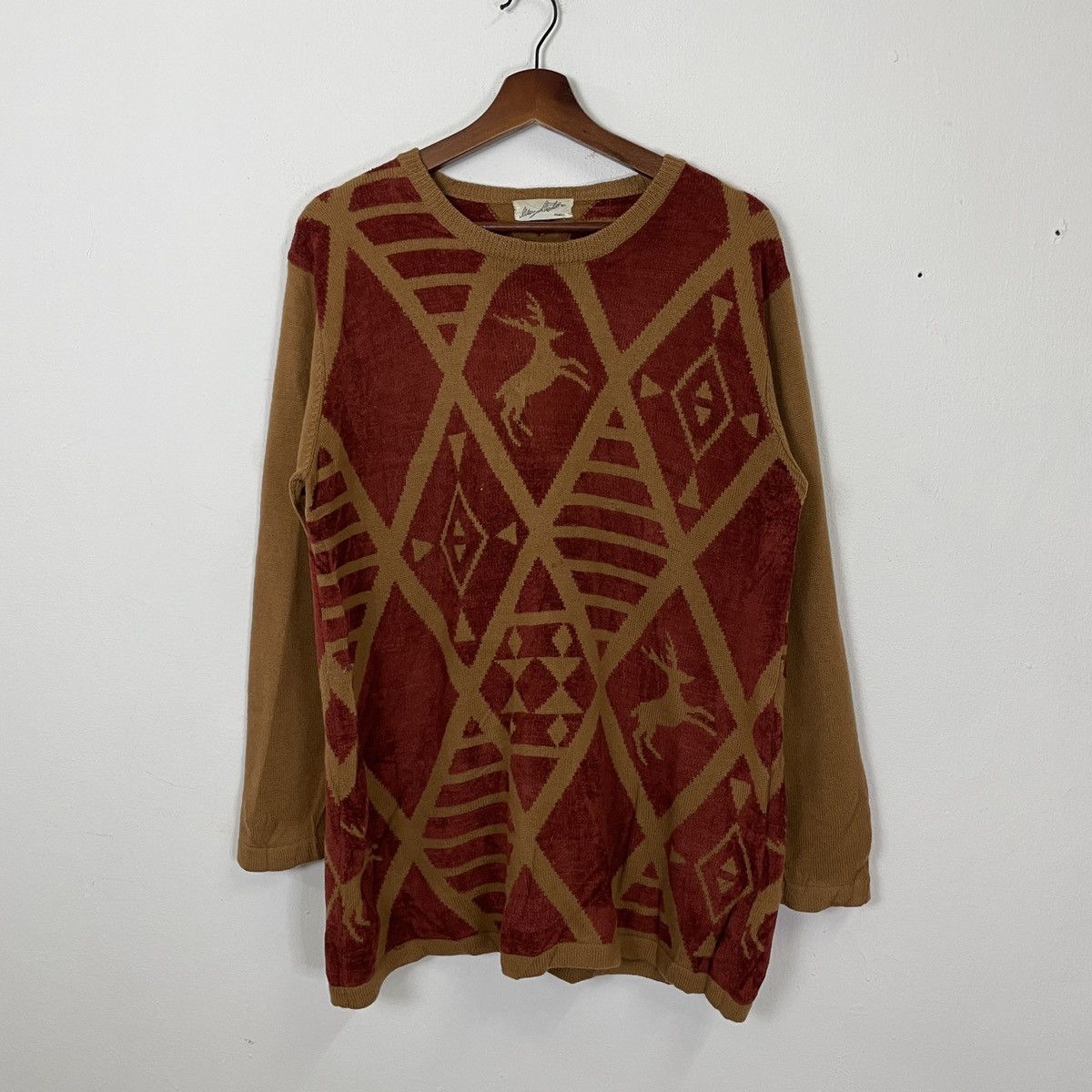 Aran Isles Knitwear Vintage Milano Habitat Motive Art knitwear Size US M / EU 48-50 / 2 - 1 Thumbnail
