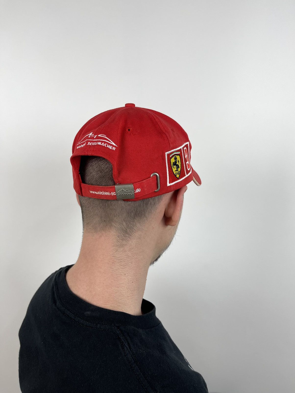 Ferrari 00s Vintage Ferrari F1 Michael Schumacher World Champion Cap Size ONE SIZE - 4 Thumbnail