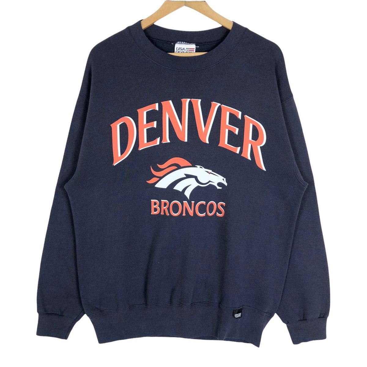 NFL Vintage 90s NFL Denver Broncos Crewneck Sweatshirt Size US L / EU 52-54 / 3 - 1 Thumbnail
