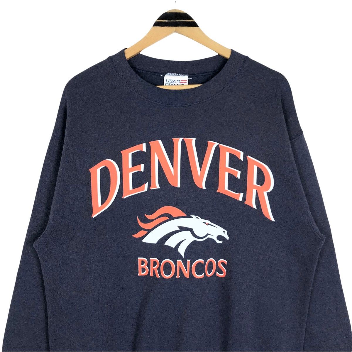 NFL Vintage 90s NFL Denver Broncos Crewneck Sweatshirt Size US L / EU 52-54 / 3 - 6 Thumbnail