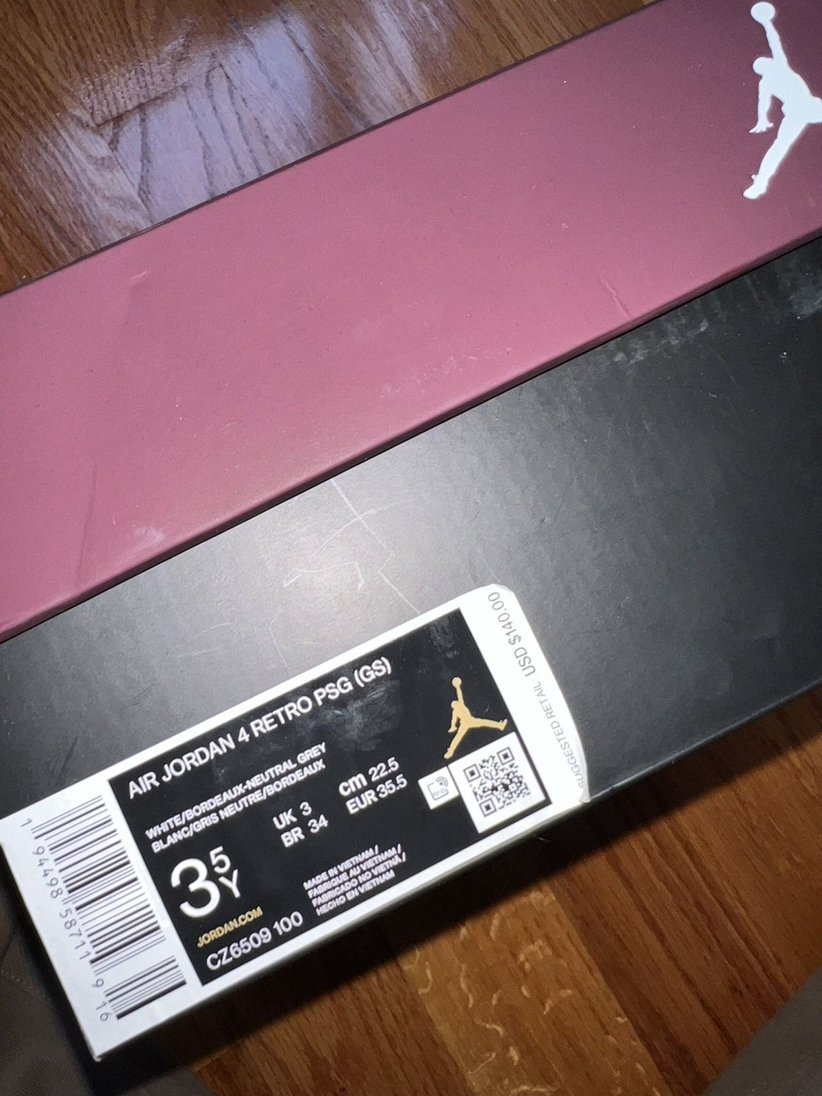 Jordan Brand Air Jordan 4 Paris Saint-Germain PSG Size US 5 / EU 37 - 9 Thumbnail