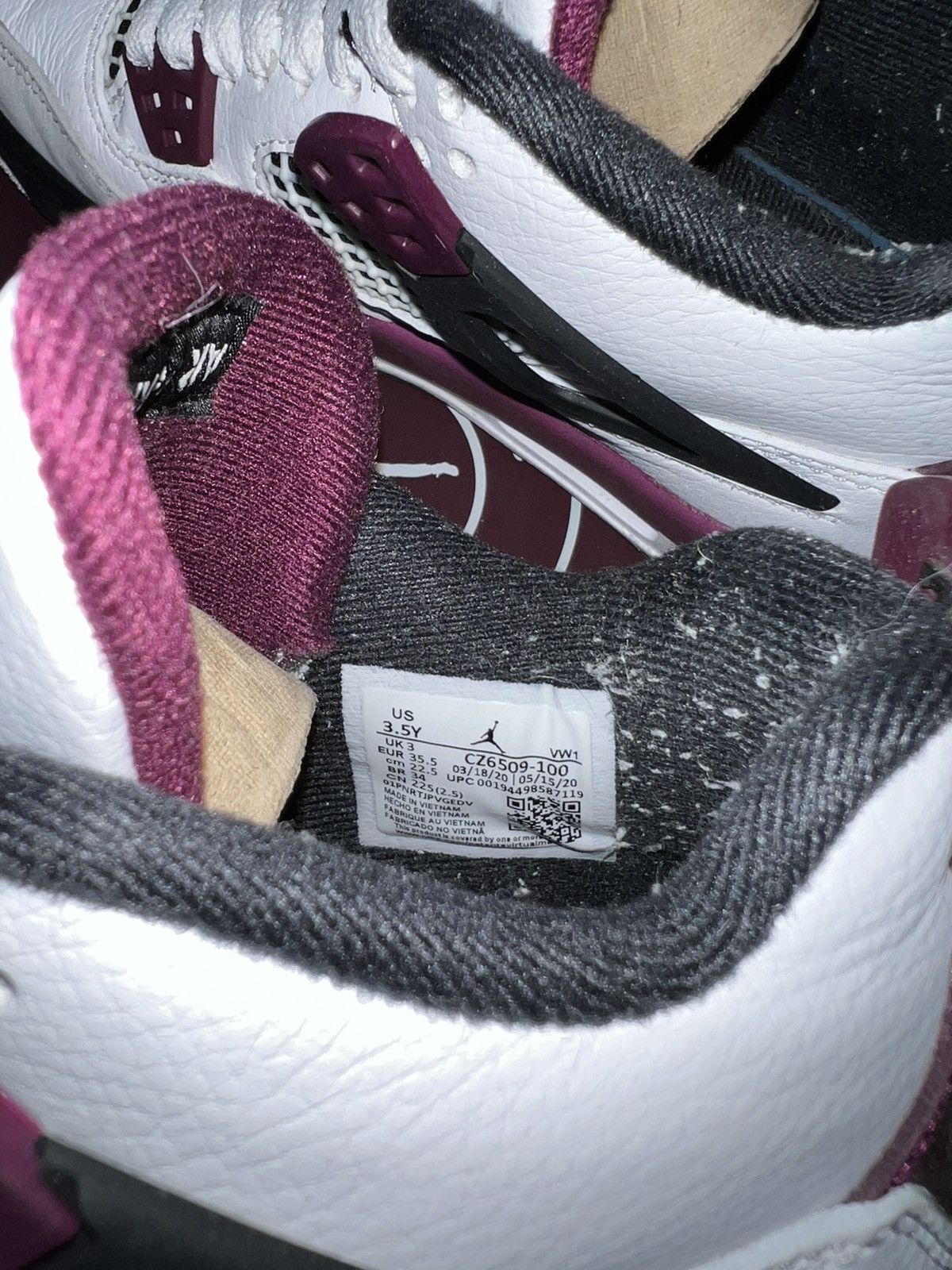 Jordan Brand Air Jordan 4 Paris Saint-Germain PSG Size US 5 / EU 37 - 6 Thumbnail