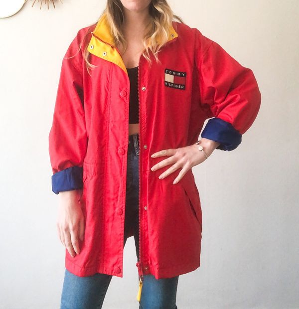 Tommy hilfiger jacket on sale yellow red and blue