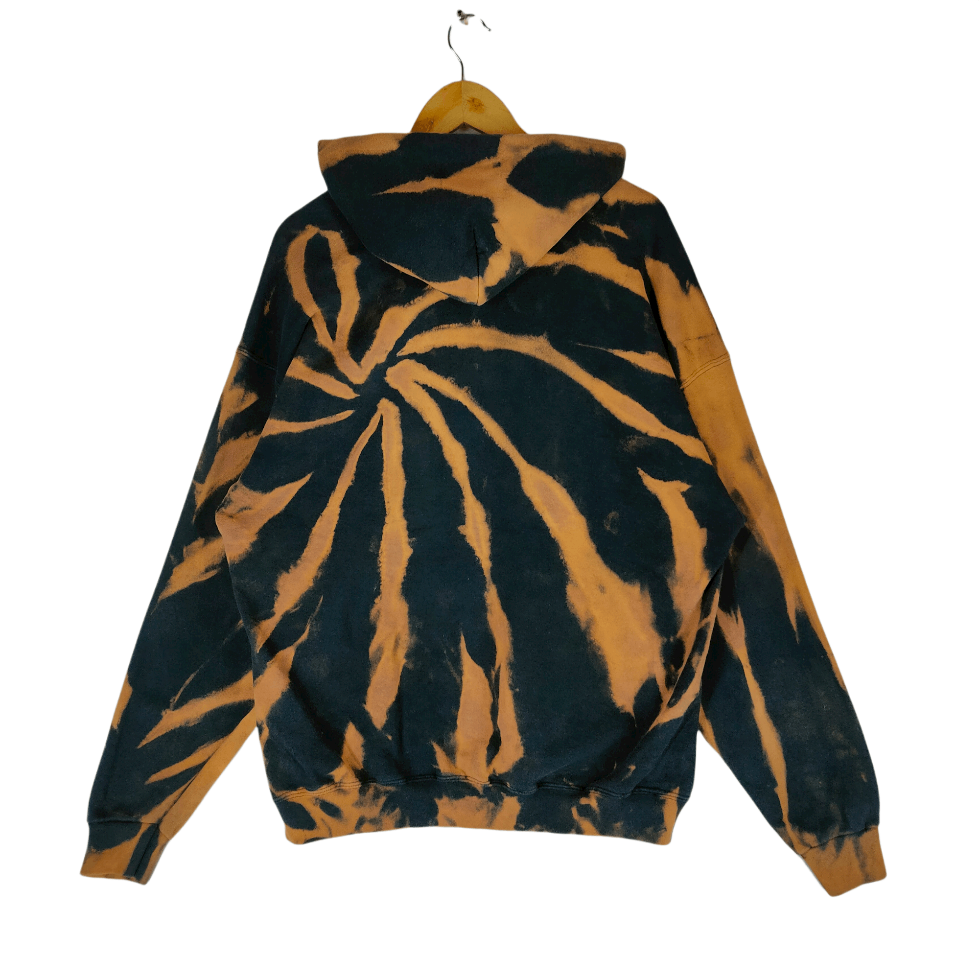 Nike × Vintage Vintage 90s NIKE EMBROIDERY SWOOSH Custom Bleach Hoodie Size US XL / EU 56 / 4 - 2 Thumbnail