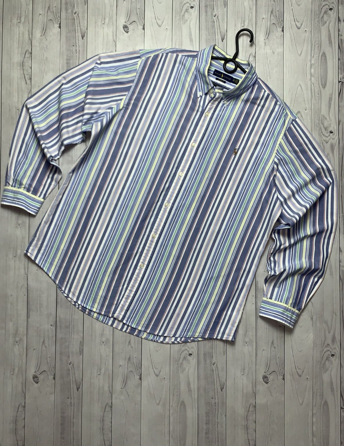 Vintage striped shirt polo Ralph Lauren size XXL rare