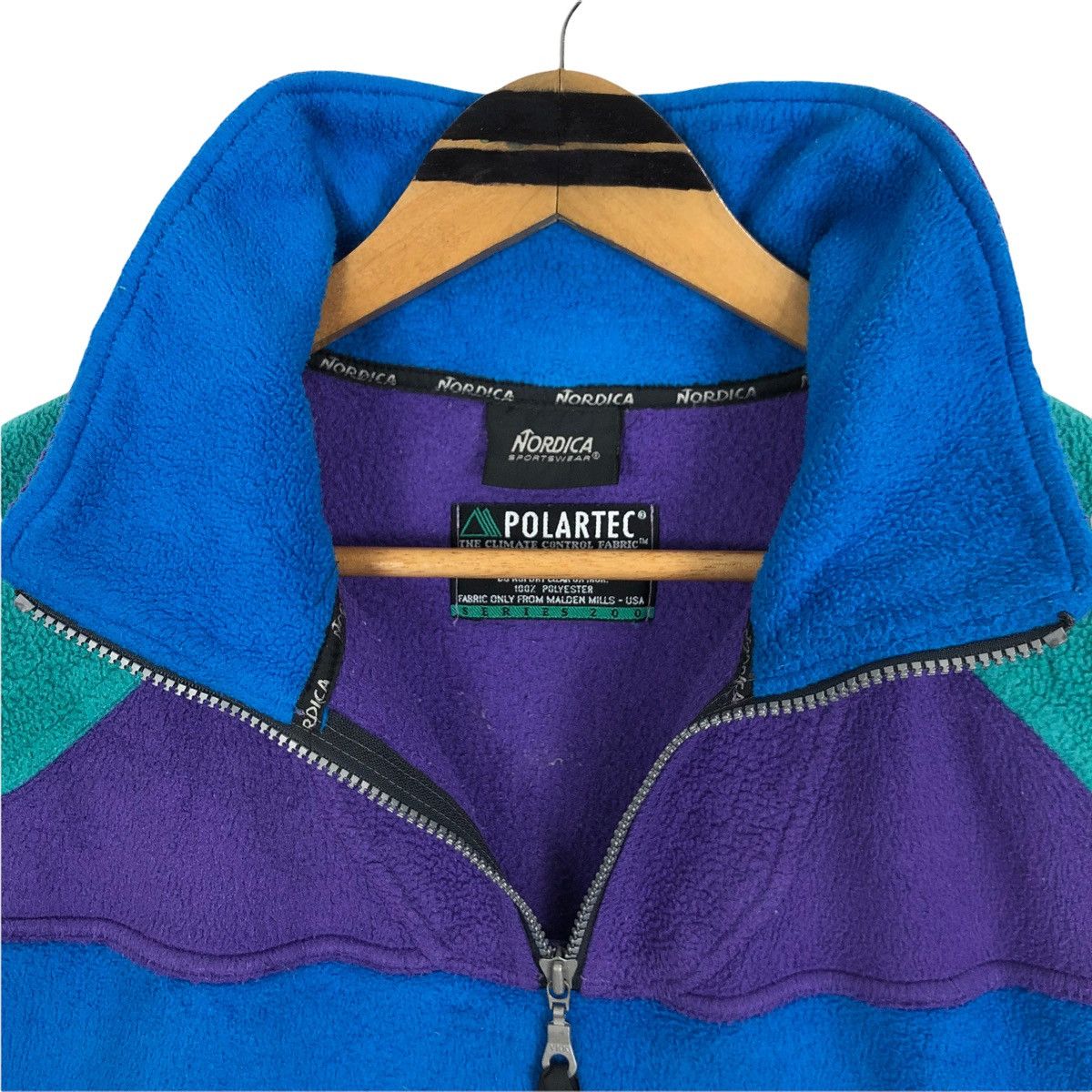 Polartec Vintage 90s Nordica Sportswear Polartec Fleece Sweater Size US L / EU 52-54 / 3 - 8 Thumbnail