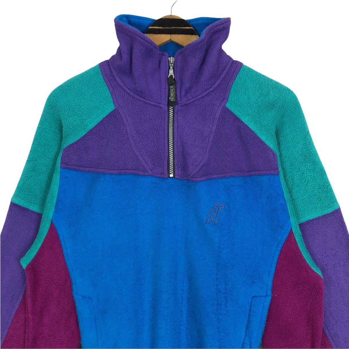 Polartec Vintage 90s Nordica Sportswear Polartec Fleece Sweater Size US L / EU 52-54 / 3 - 3 Thumbnail